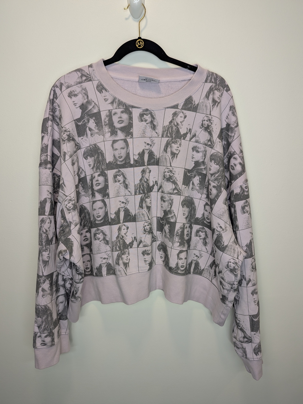 Taylor Swift ERAS Tour Concert Cropped Lavender Sweatshirt 2XL XXL OFFICIAL